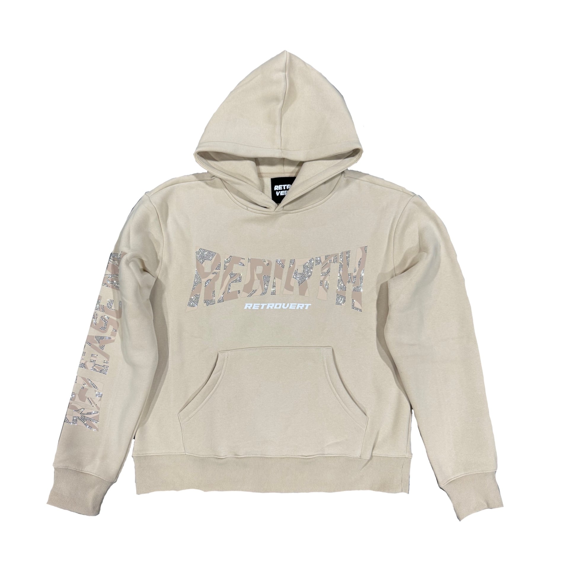 Rhinestone Rebirth Hoodie - Sail