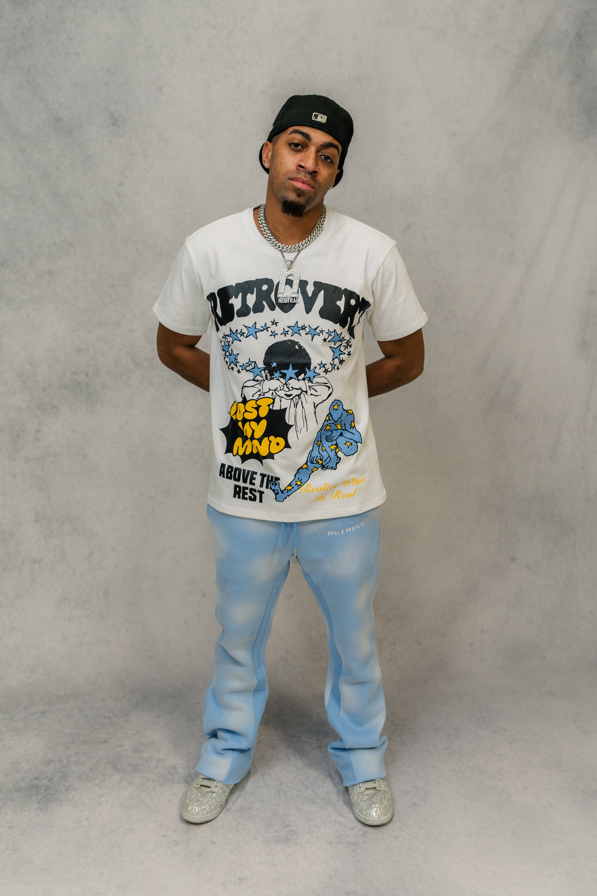 Flare Baby Blue Sweatpants