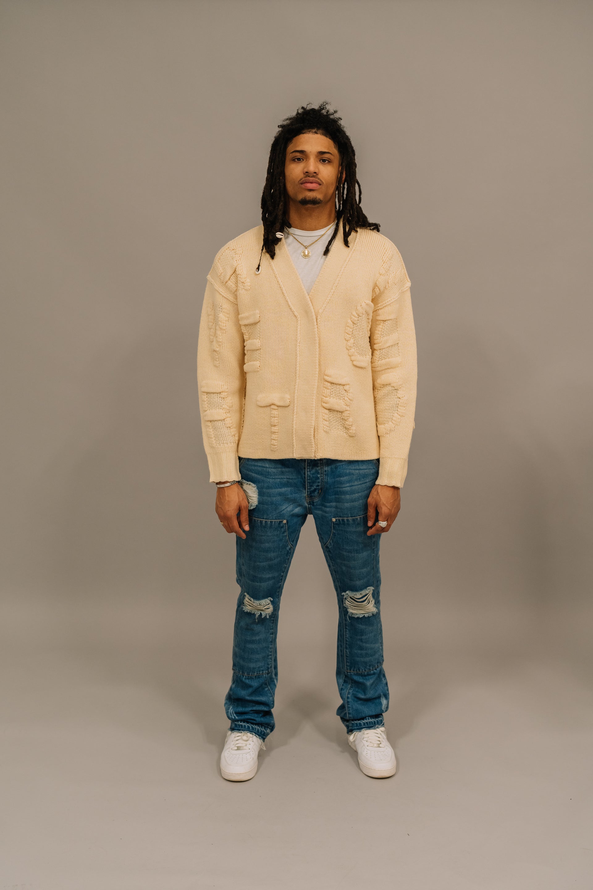 Rebirth Cardigan- CREAM