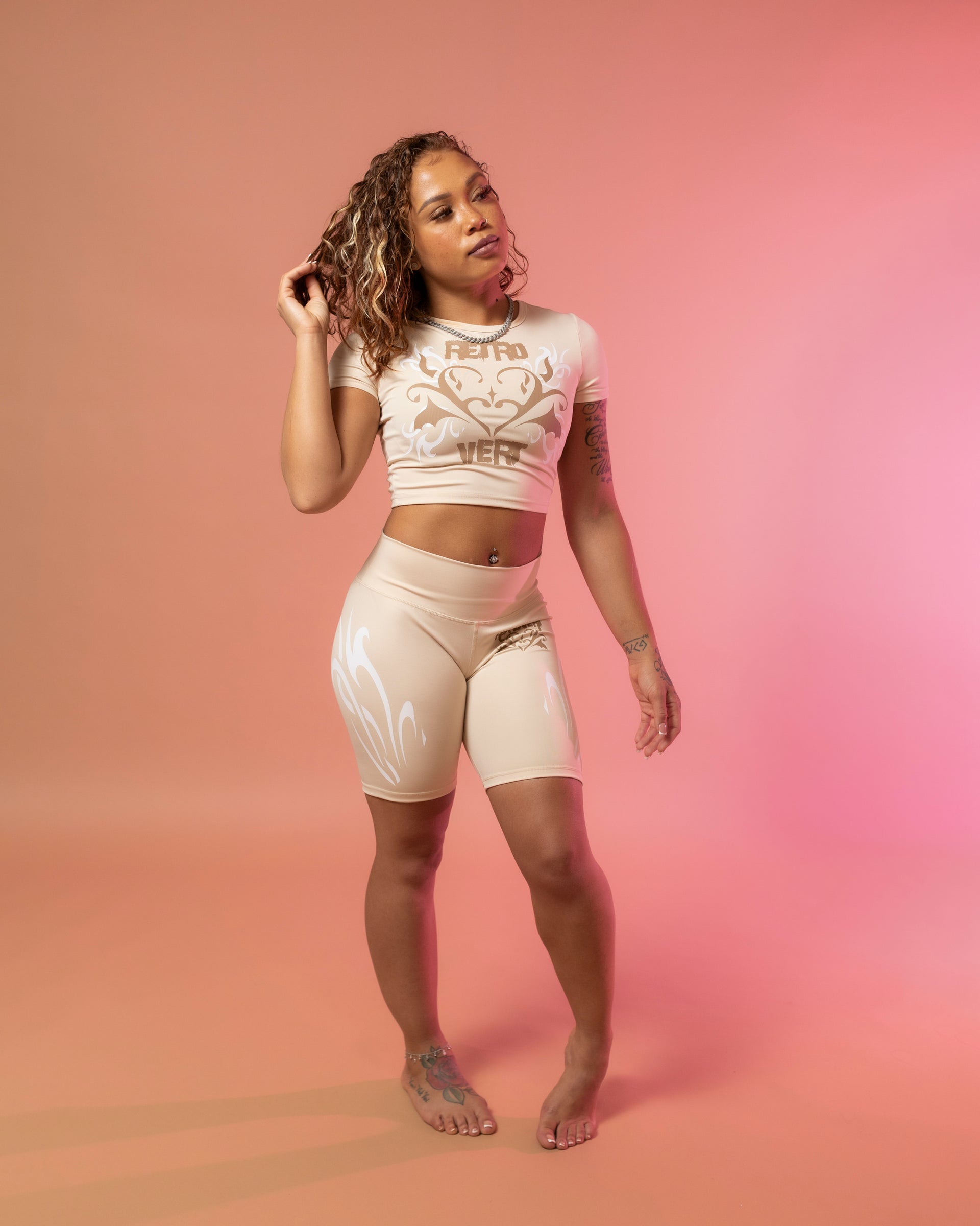 HEART BIKER TOP NUDE