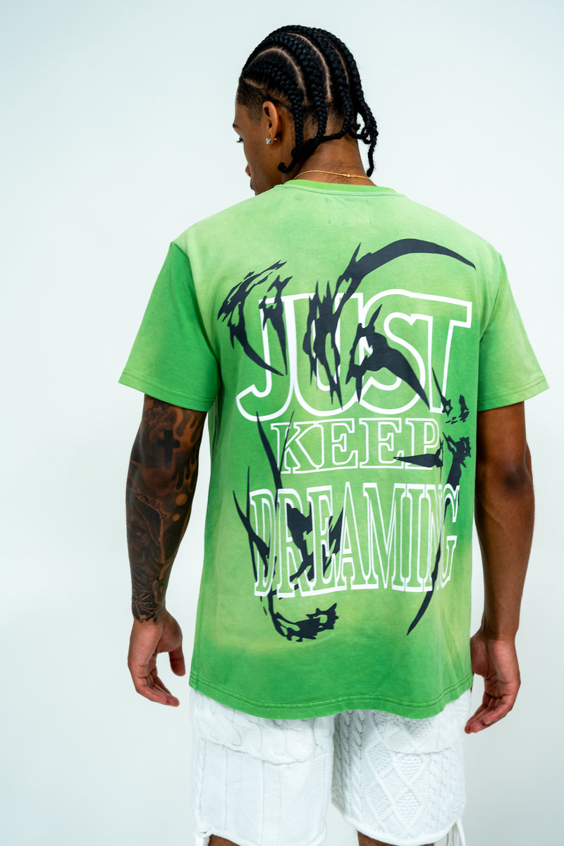 Just Keep Dreaming Tshirt GREEN RETROVERT