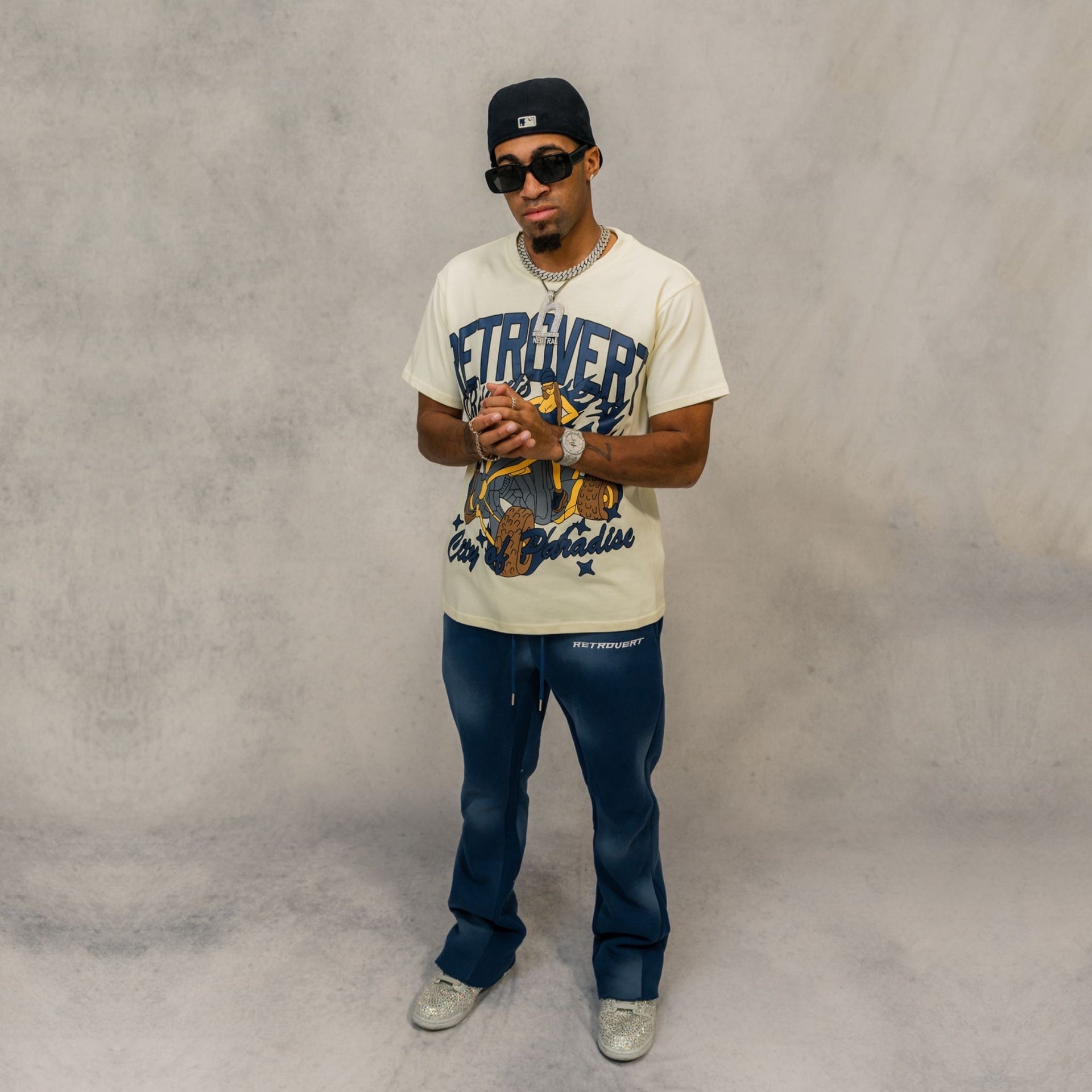 Navy Paradise Tee