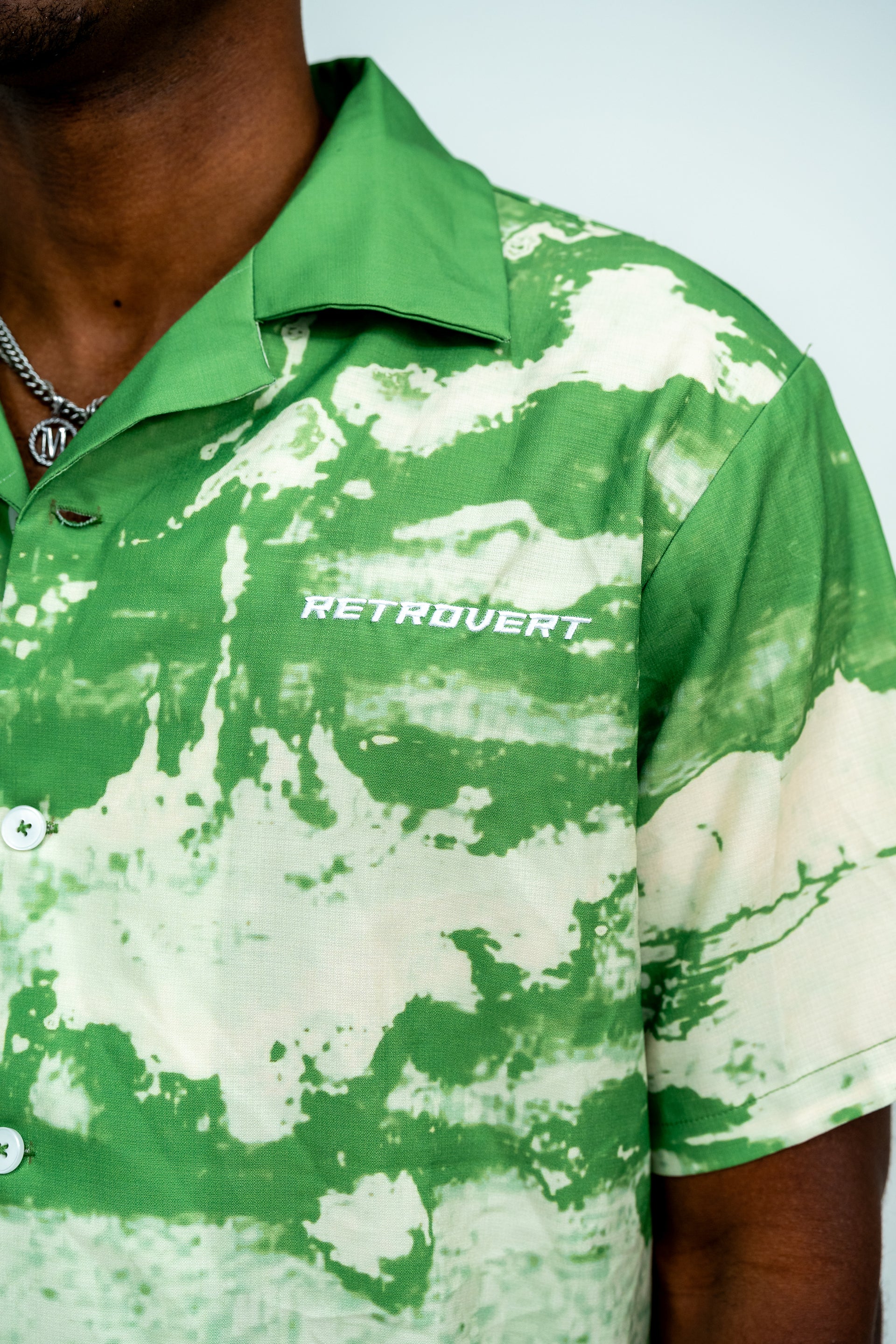Dreamscape Button Up - green