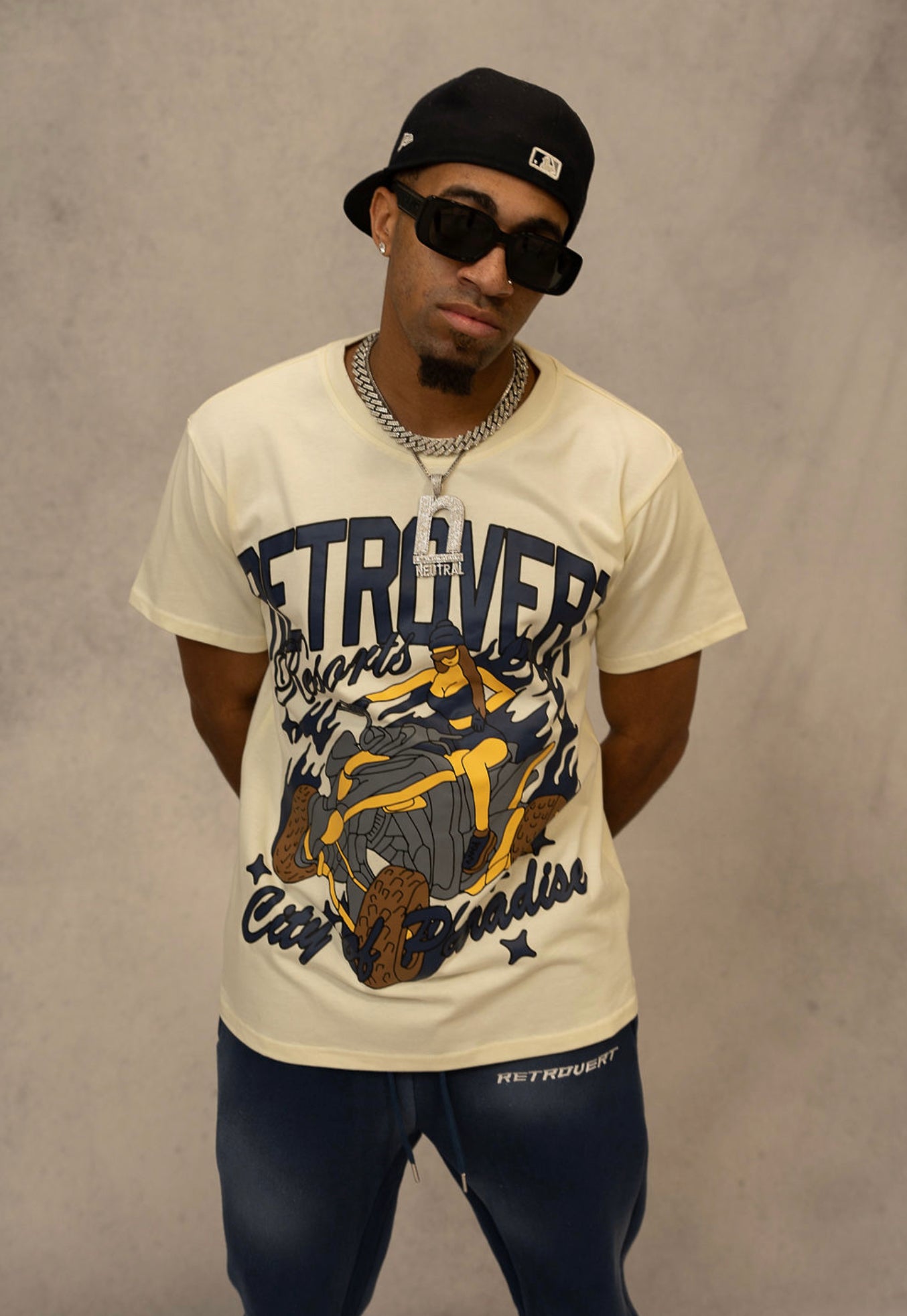 Navy Paradise Tee
