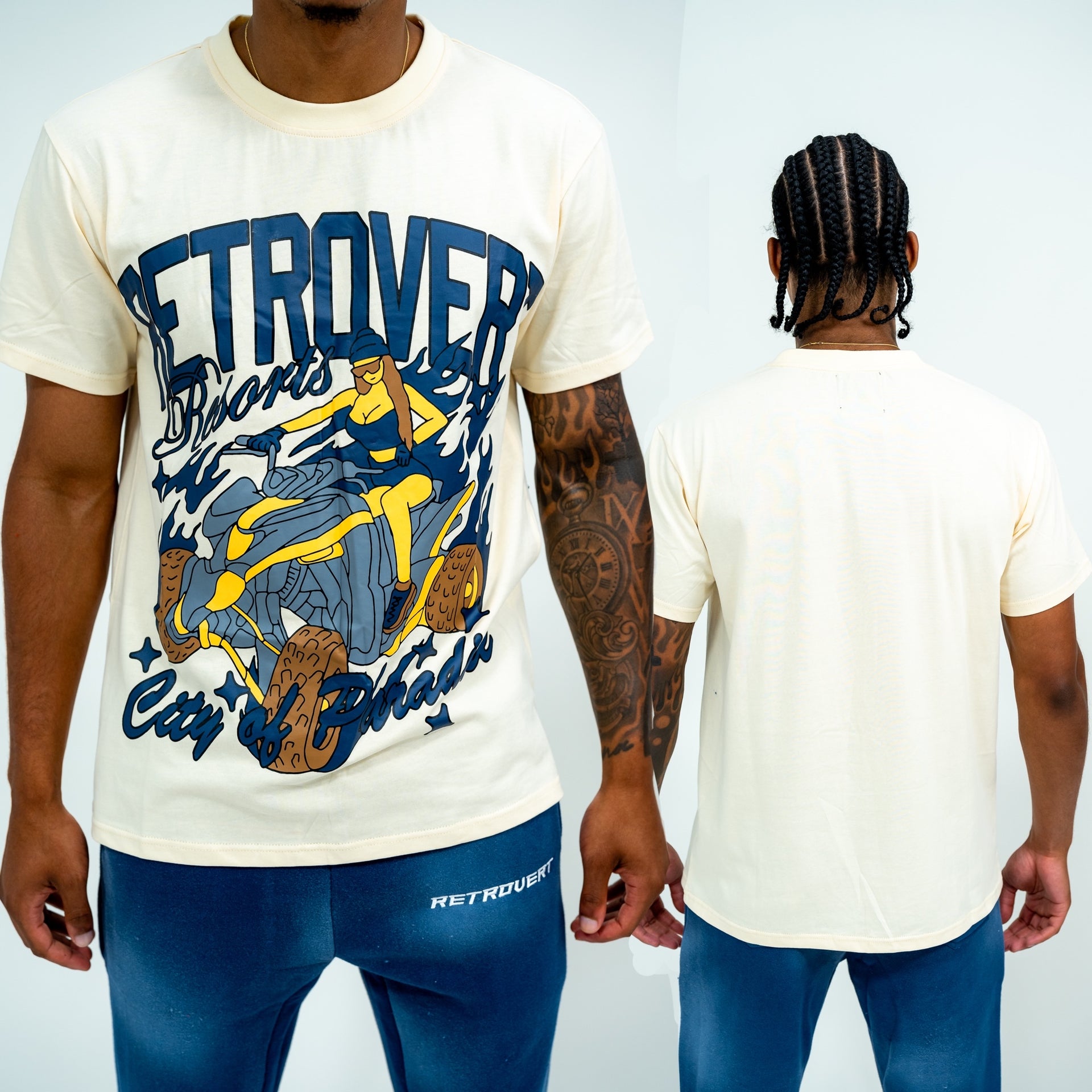 Navy Paradise Tee