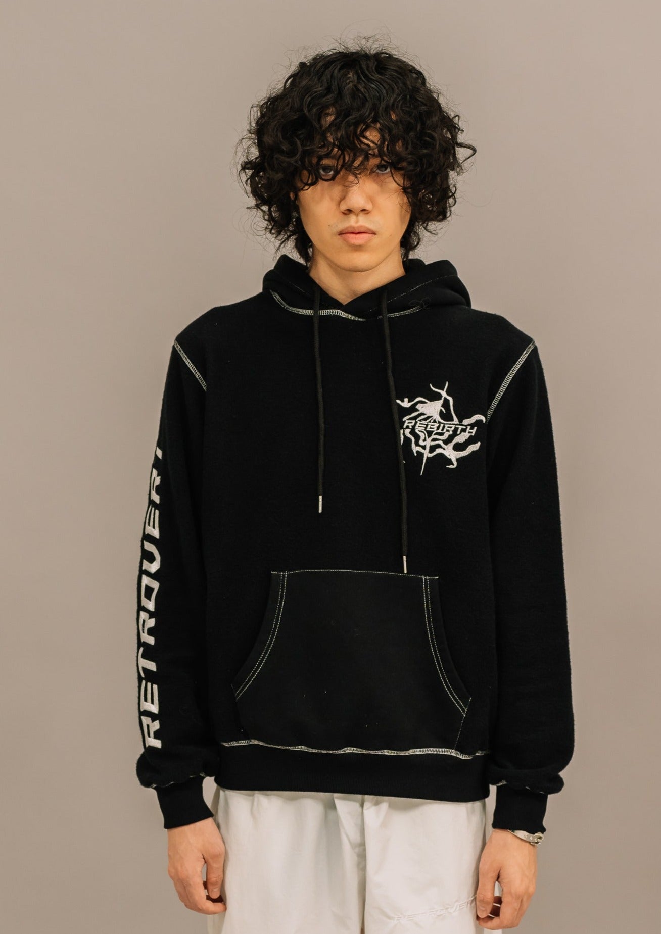 Rebirth inverse Hoodie - Black