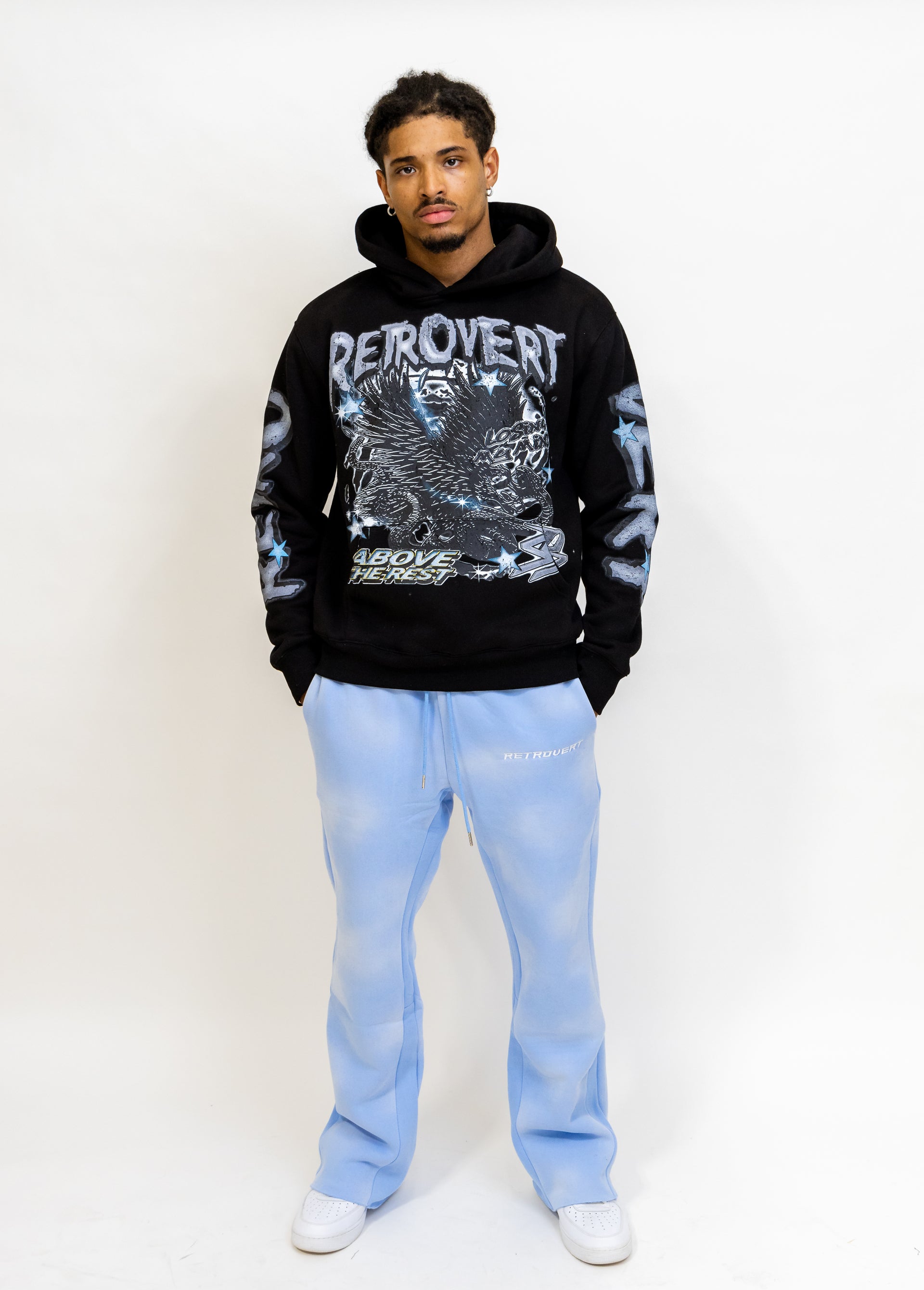 Star Eagle Hoodie - Blue/Black