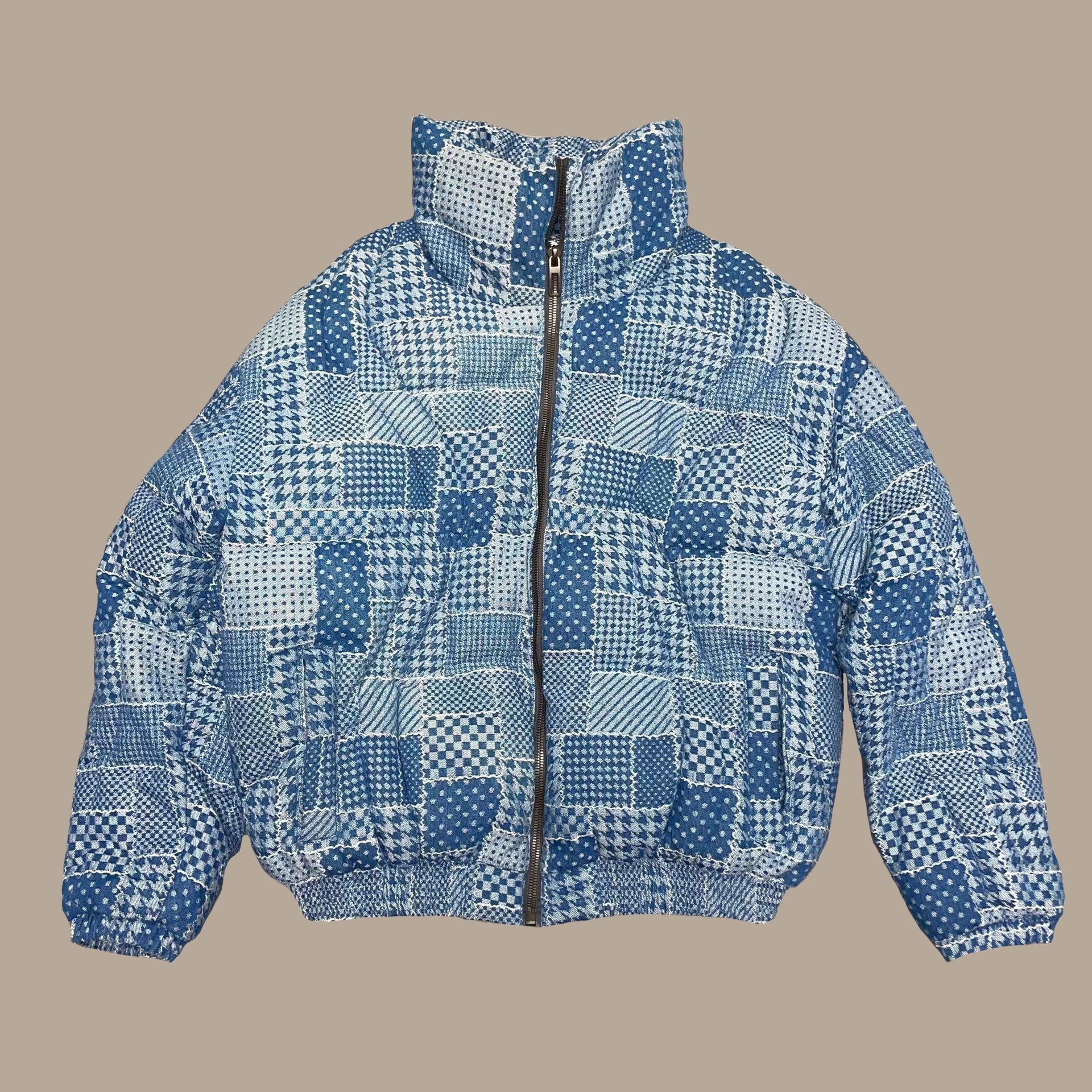 Rebirth Puffer Jacket - DENIM