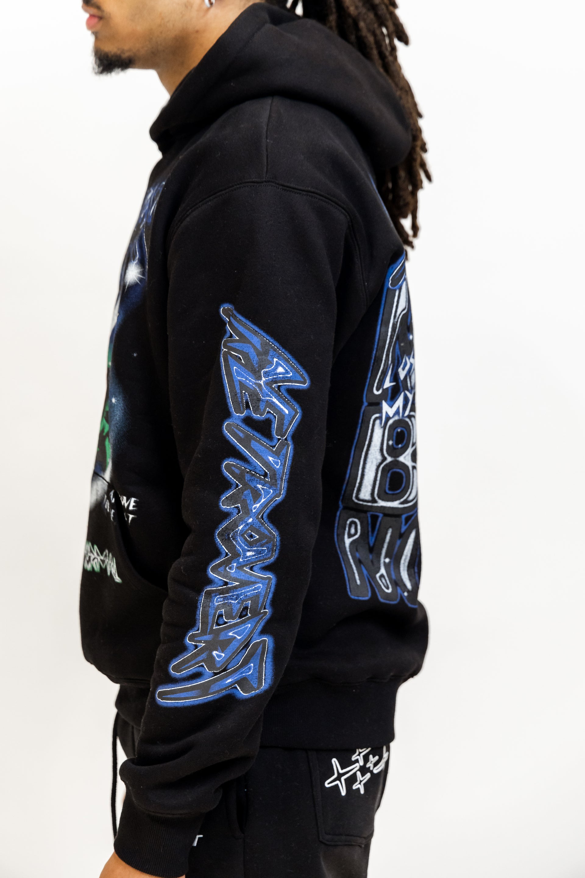 Skull Hoodie - Black/Navy