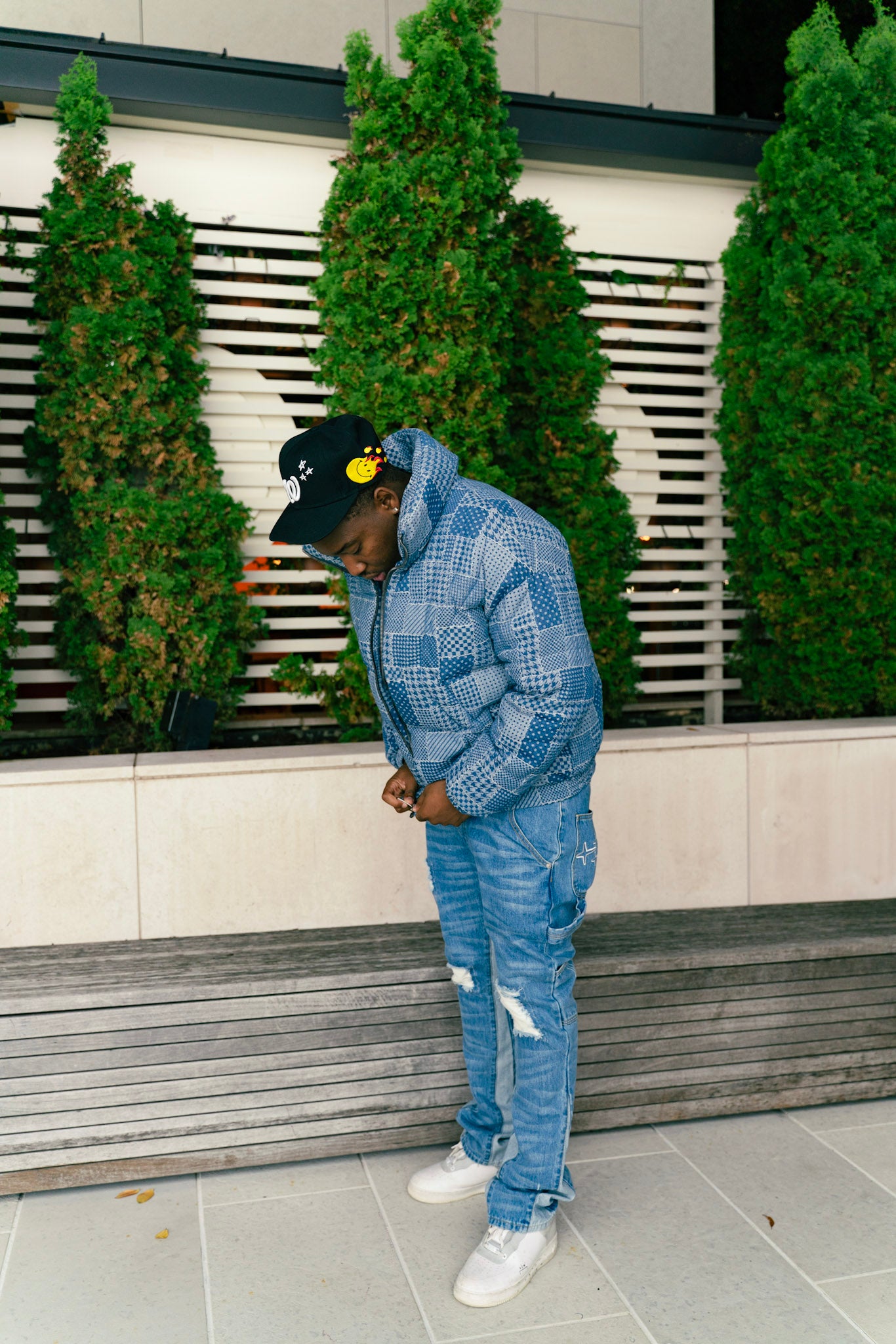 Rebirth Puffer Jacket - DENIM