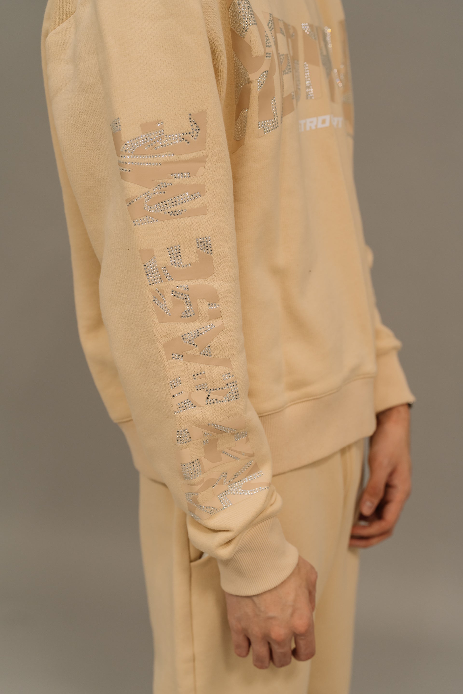 Rhinestone Rebirth Hoodie - Sail