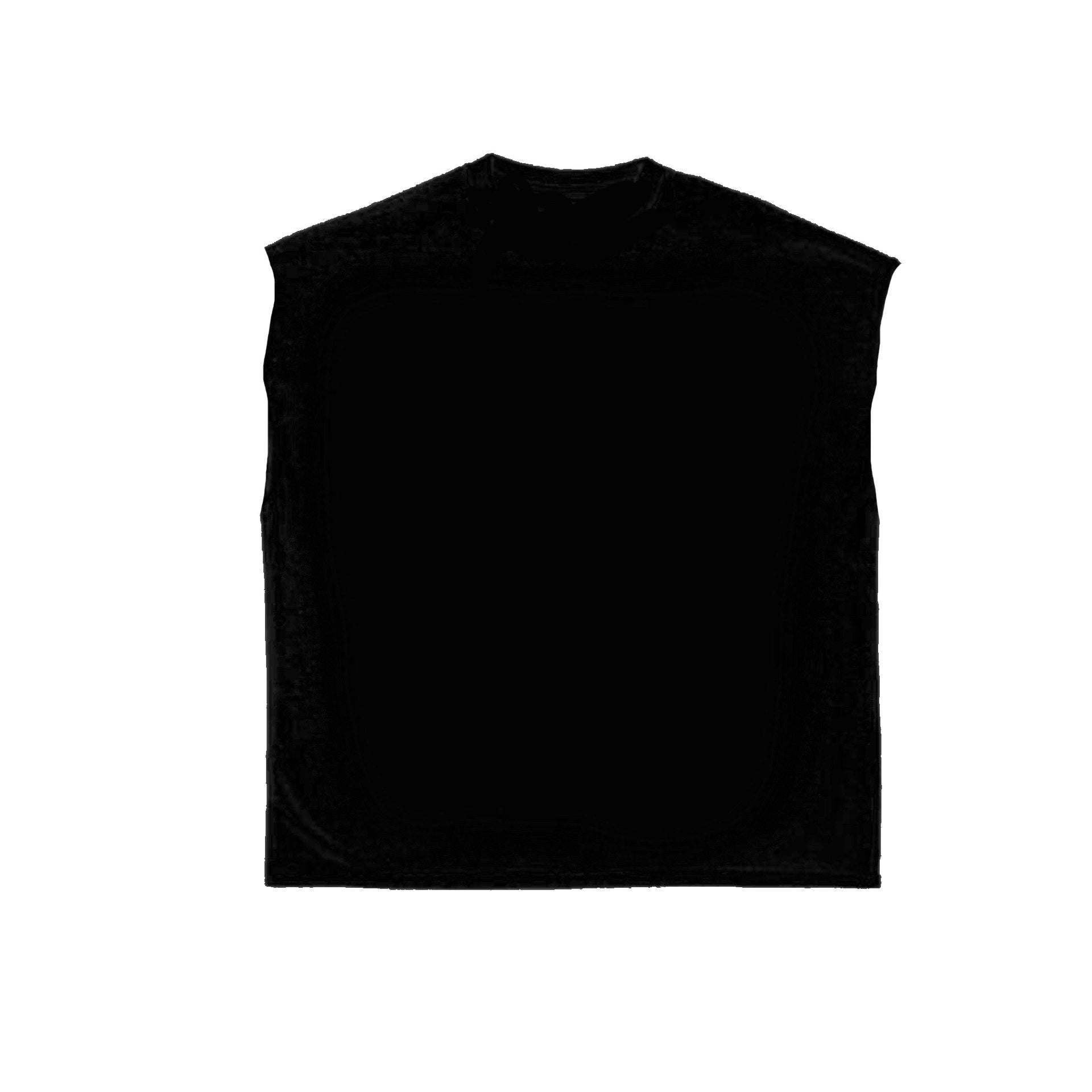 Black Punk Cut-off Tee