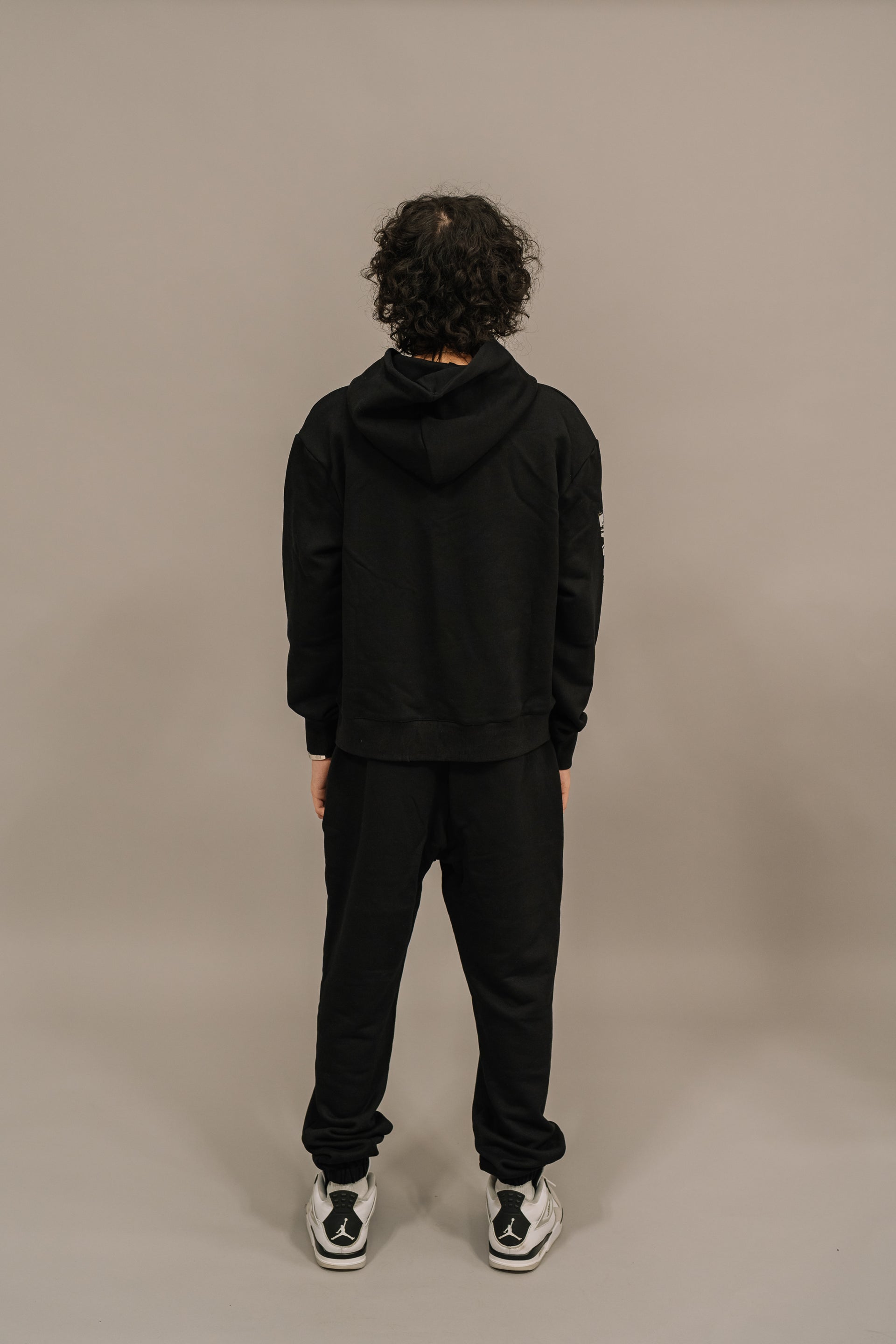 Rhinestone Rebirth Hoodie - Black