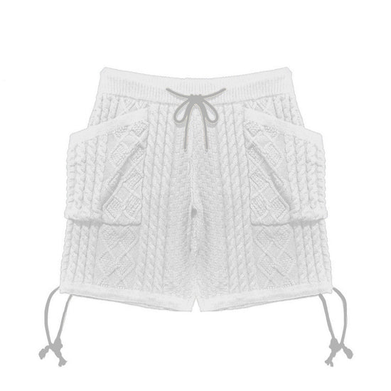 Essential Knit Shorts - WHITE