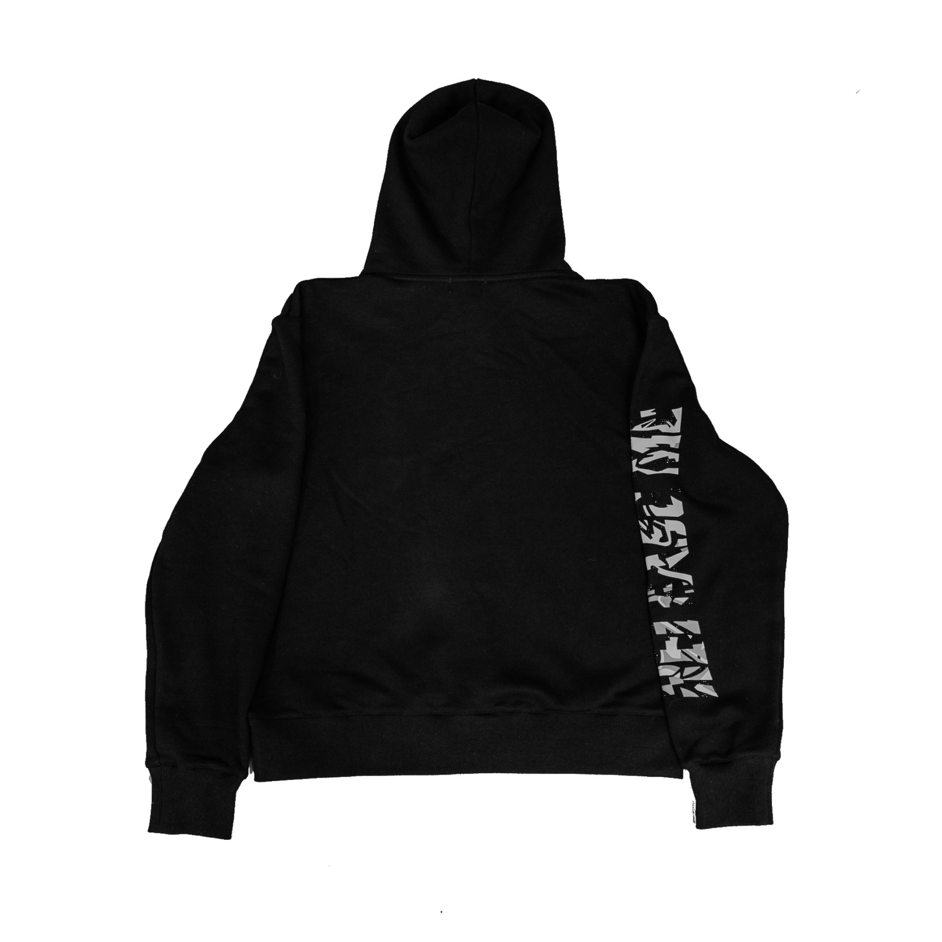 Rhinestone Rebirth Hoodie - Black
