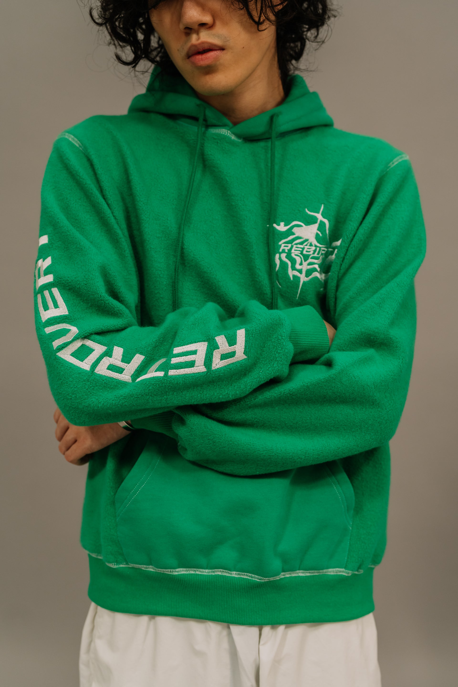 Rebirth inverse Hoodie - Green