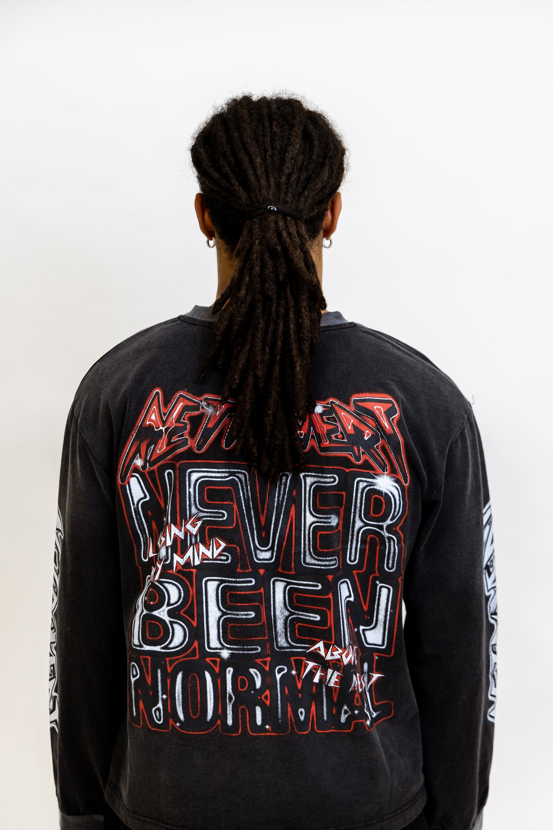 Skullhead Longsleeve Tee - Black/Red