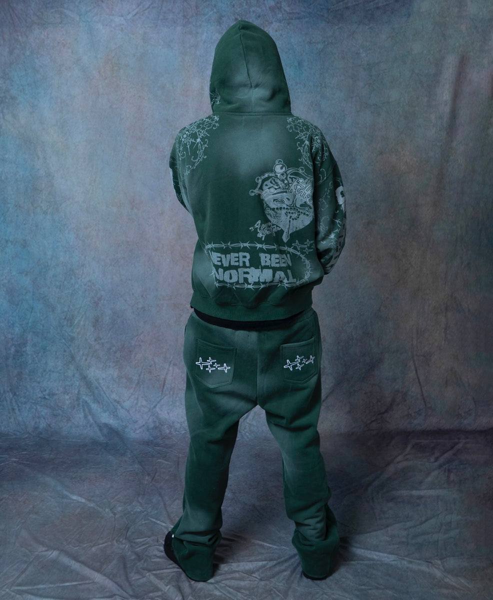 パンツ RETROVERT FLARE NATURE SWEAT PANTS Flare Green Sweatpants - RETROVERT