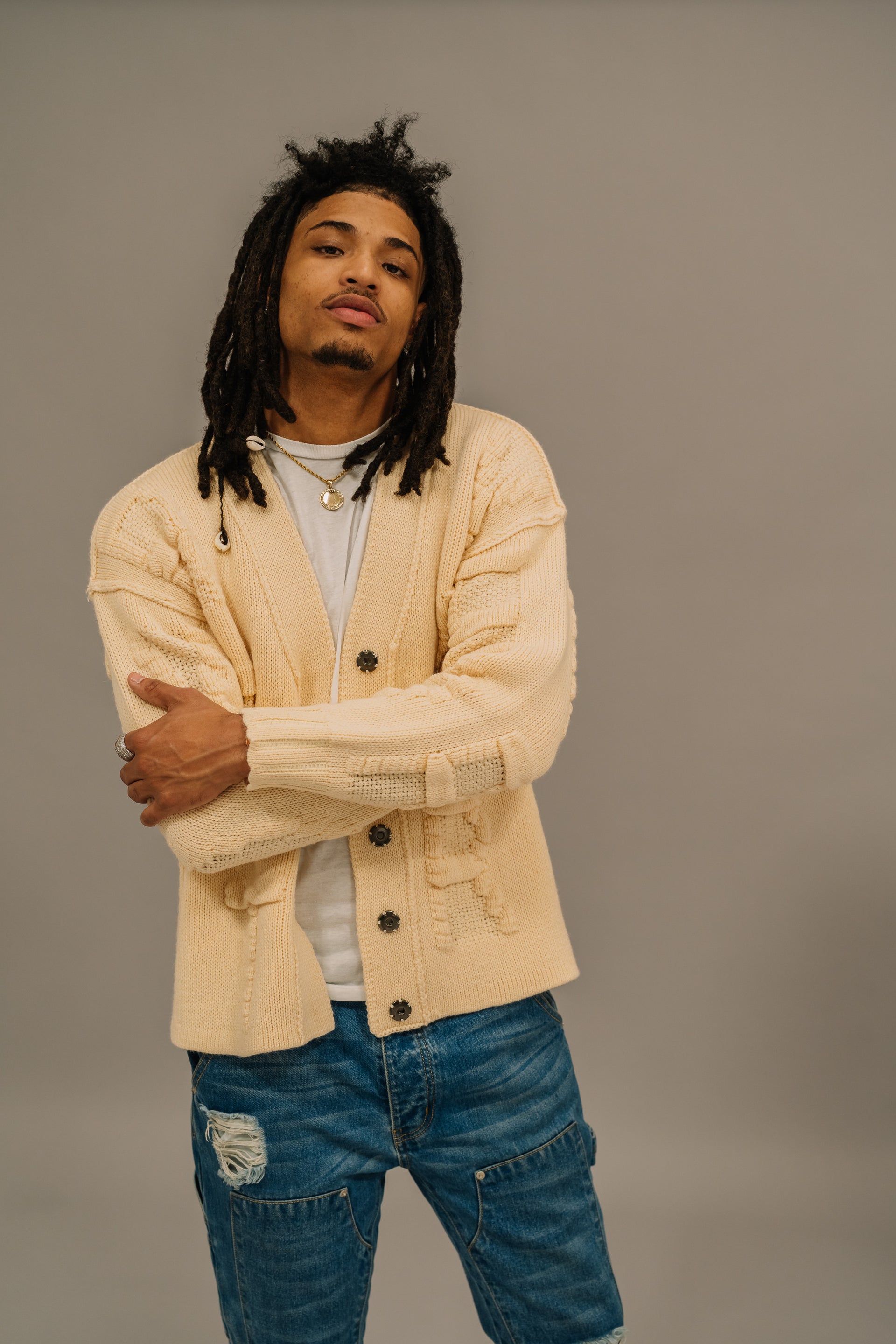 Rebirth Cardigan- CREAM