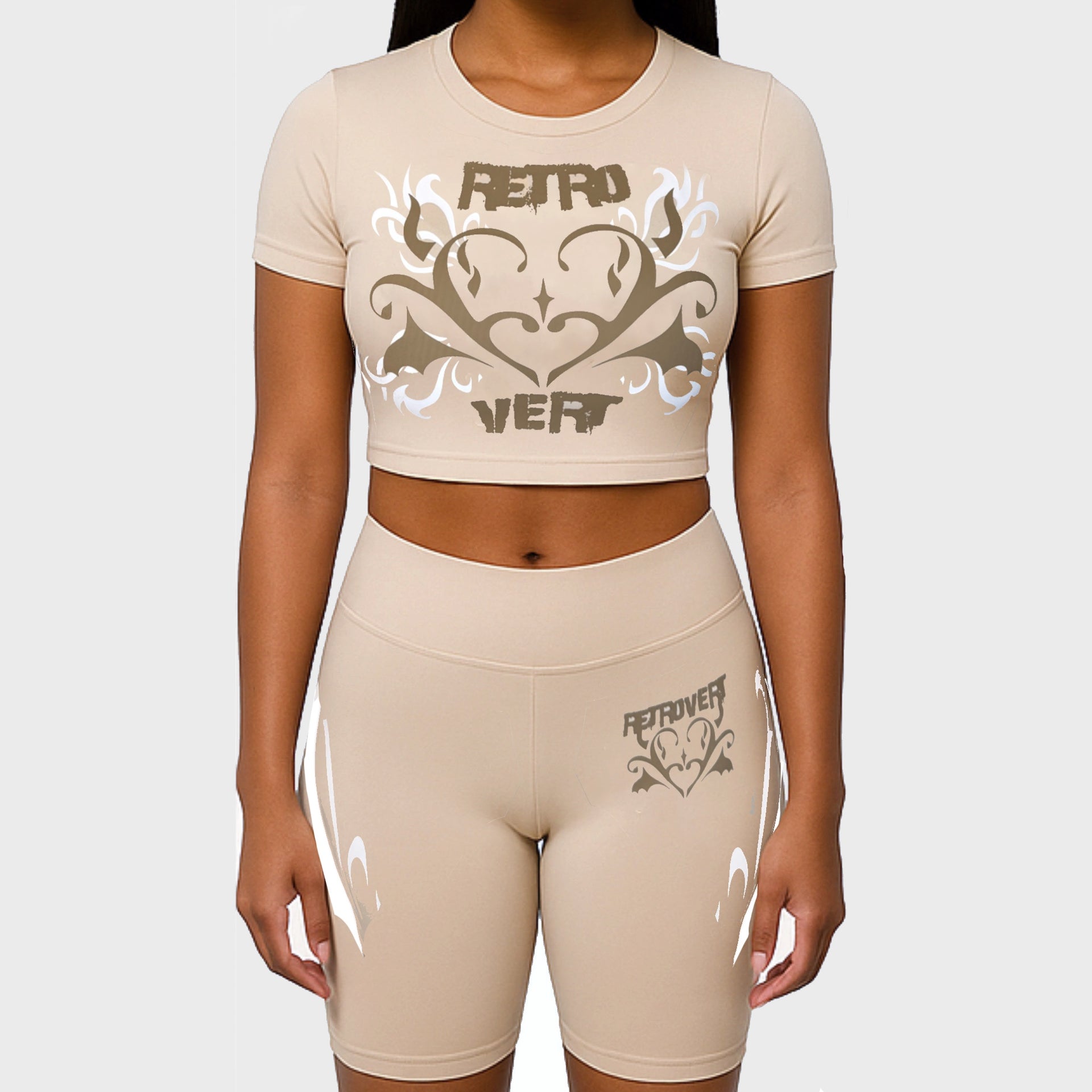 HEART BIKER TOP NUDE