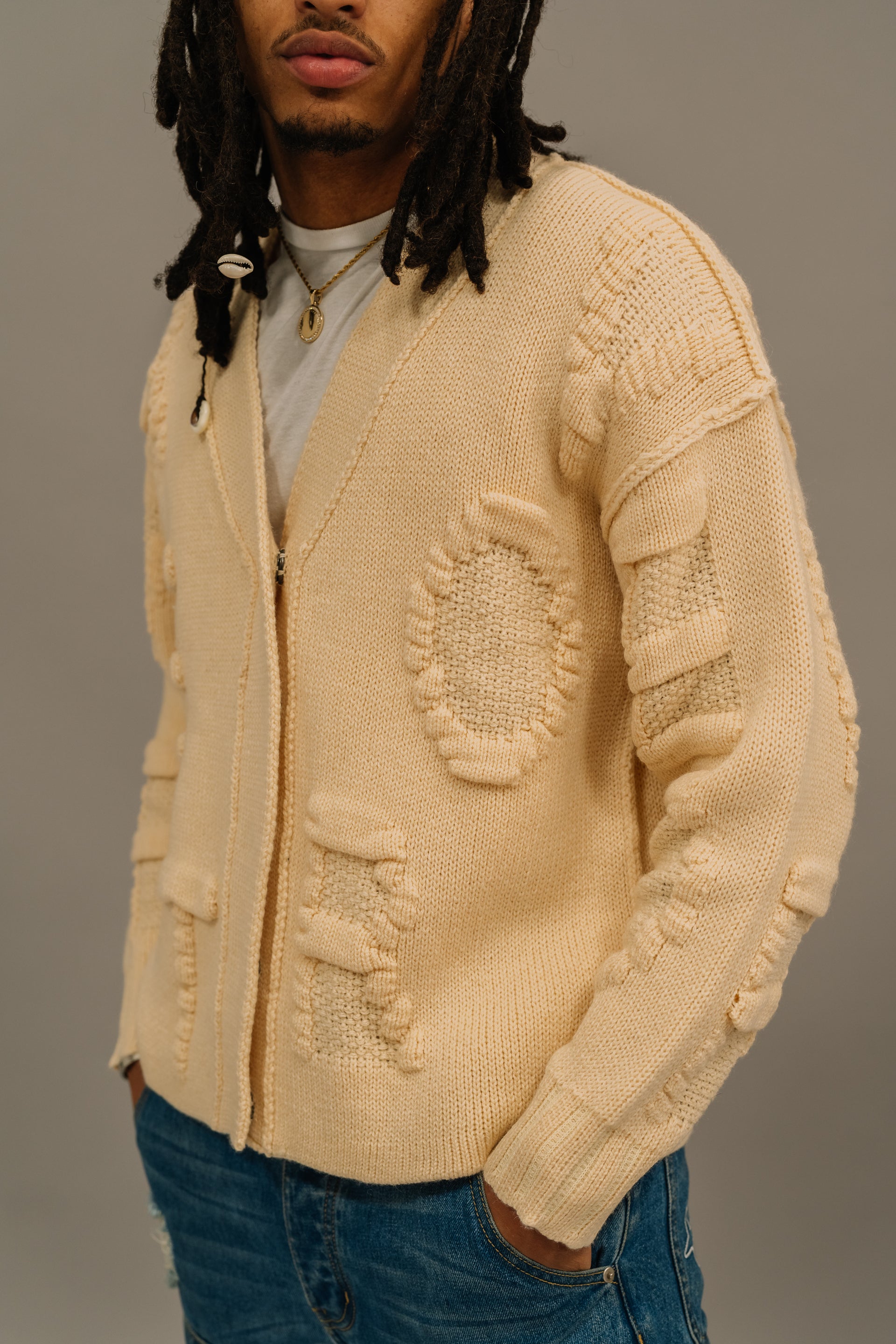 Rebirth Cardigan- CREAM