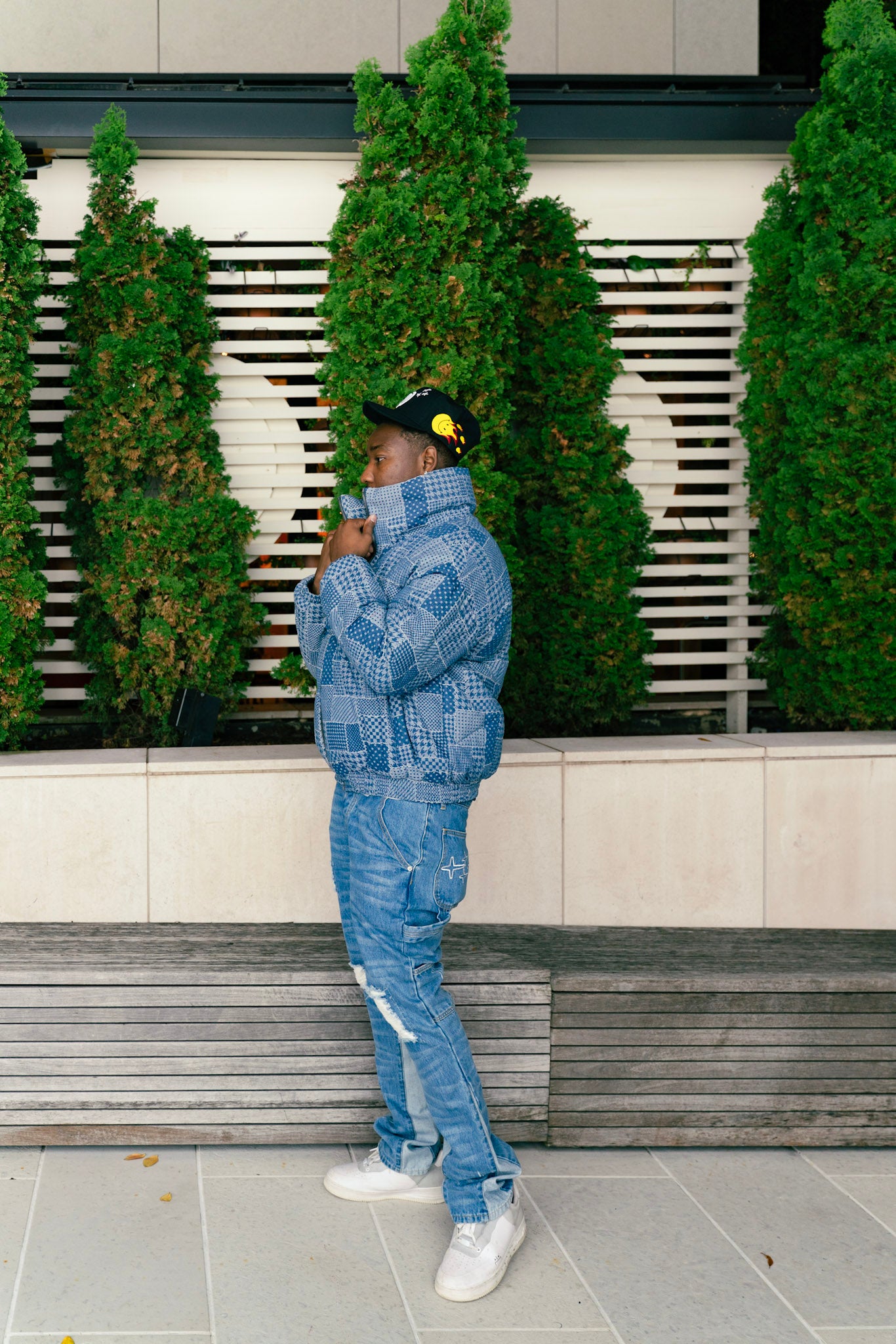 Rebirth Puffer Jacket - DENIM