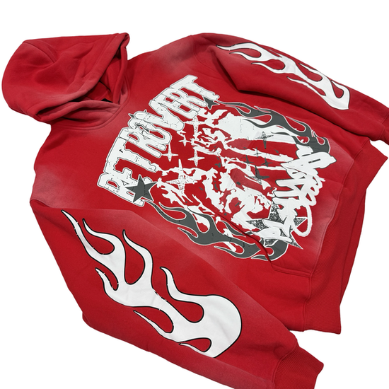 FLAME HOODIE RED