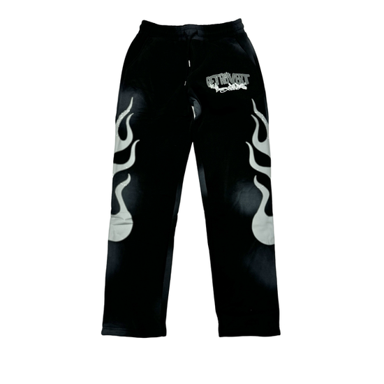 FLAME PANTS BLACK