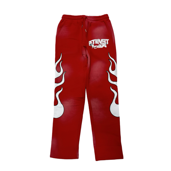 FLAME PANTS RED