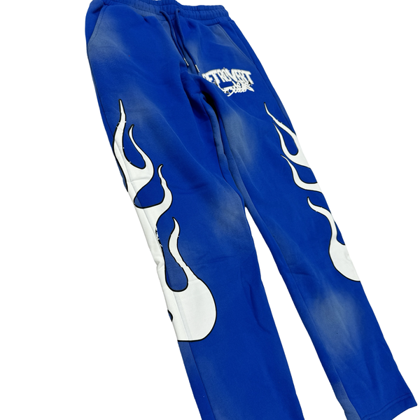 FLAME PANTS BLUE