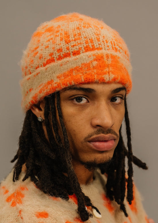 Rebirth Mohair Beanie - Orange