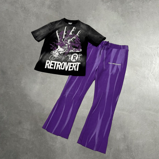 Purple Hands Tee - Black