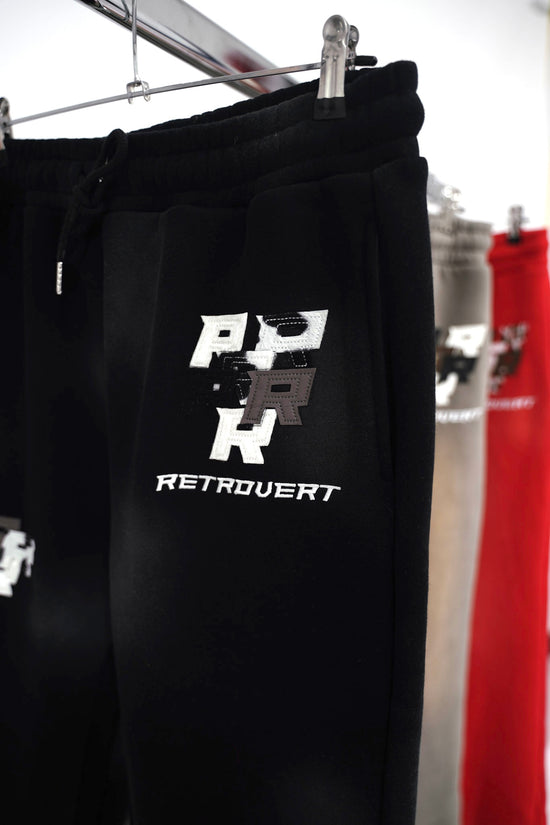 Patch Flare Sweatpants - Coal