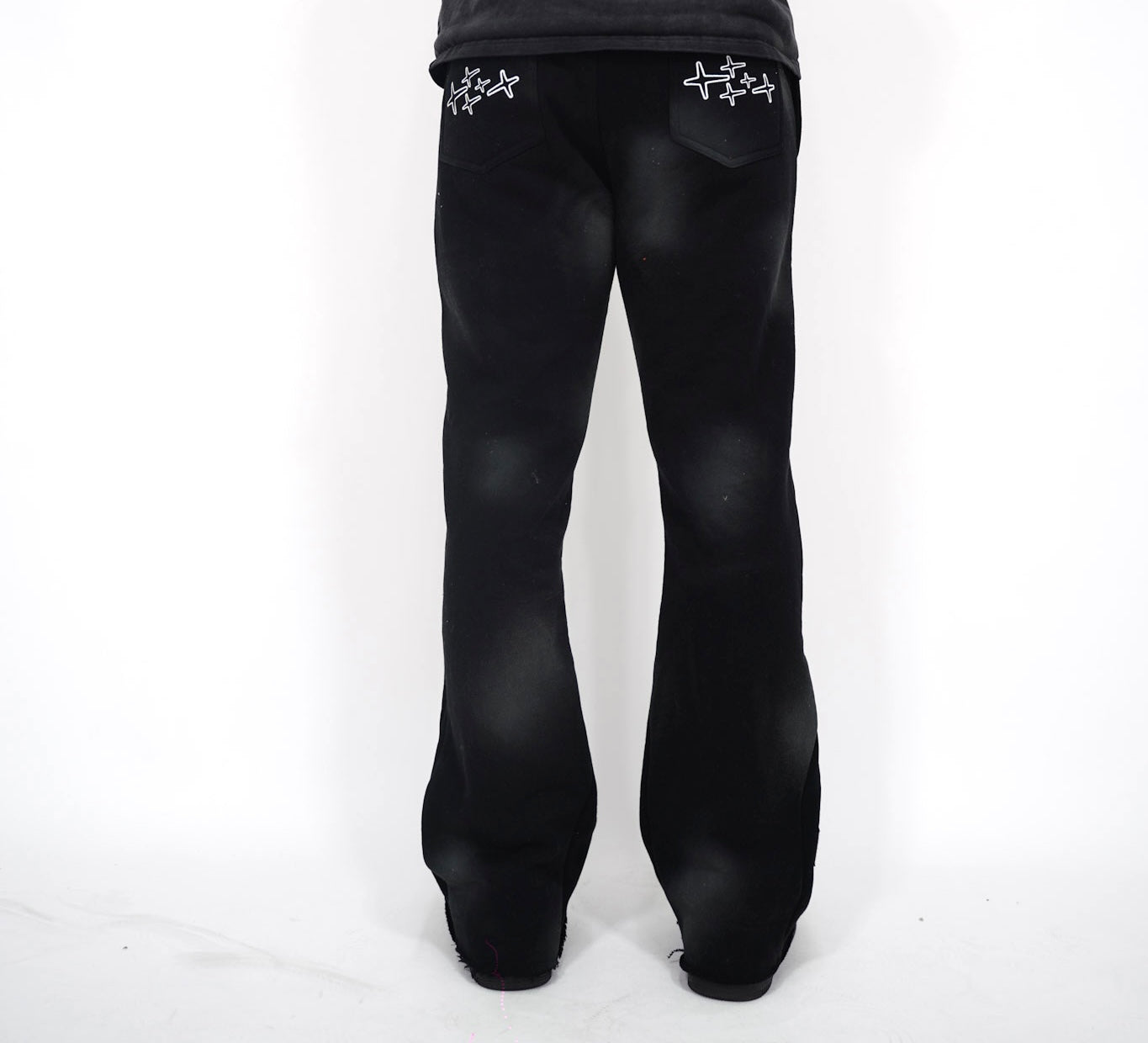 Patch Flare Sweatpants - Coal