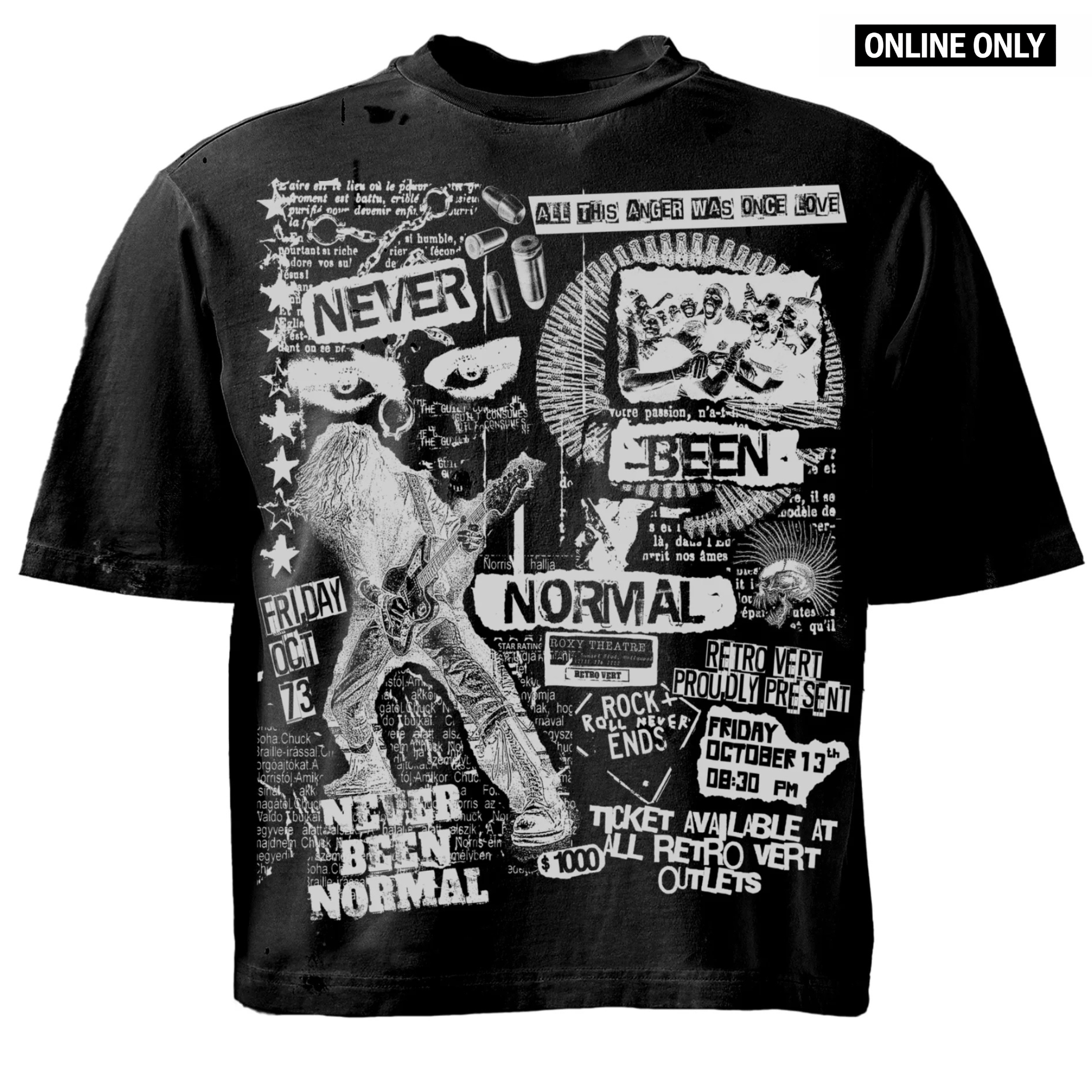 Rockstar Tee - Black - RETROVERT