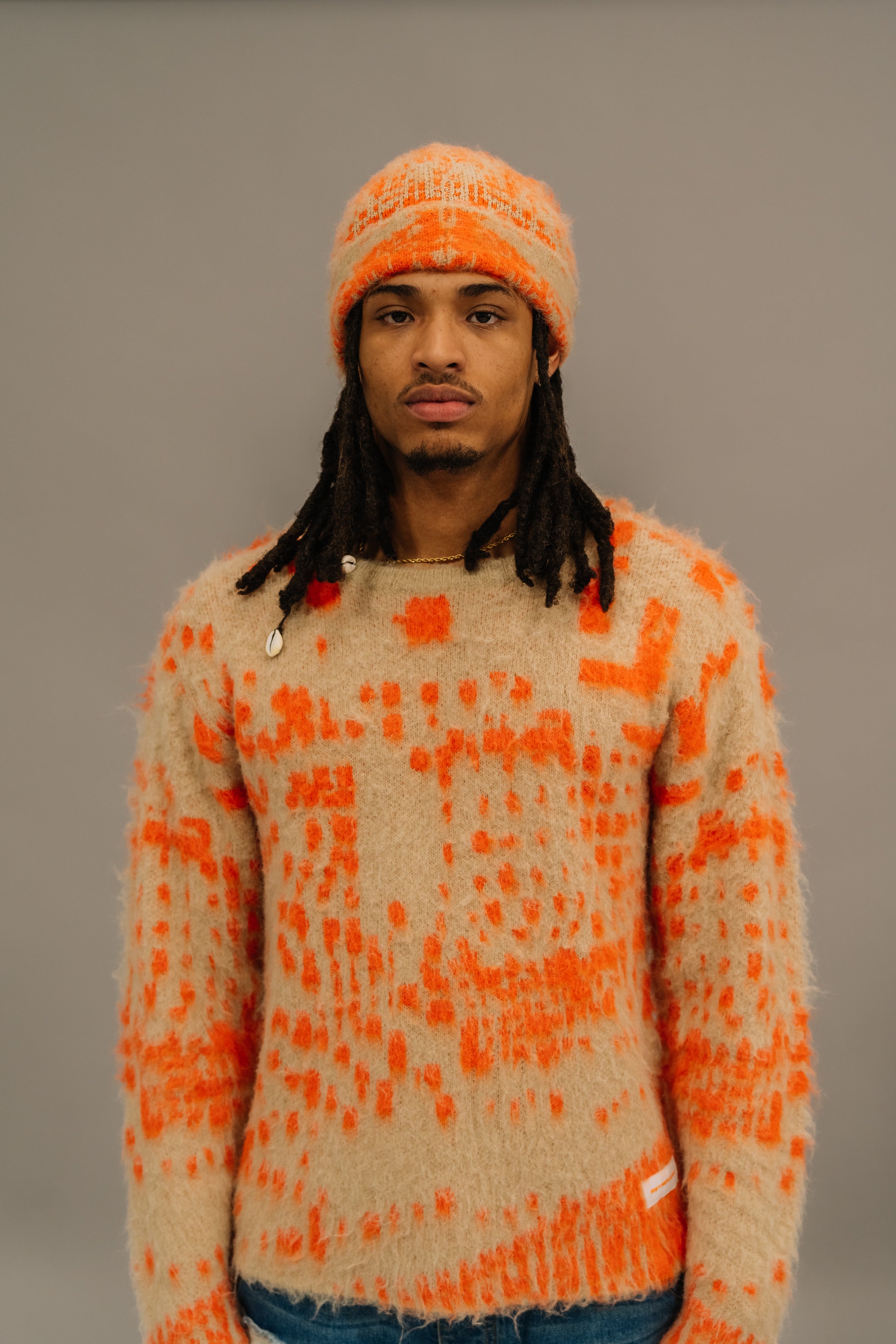 Orange hotsell mohair sweater