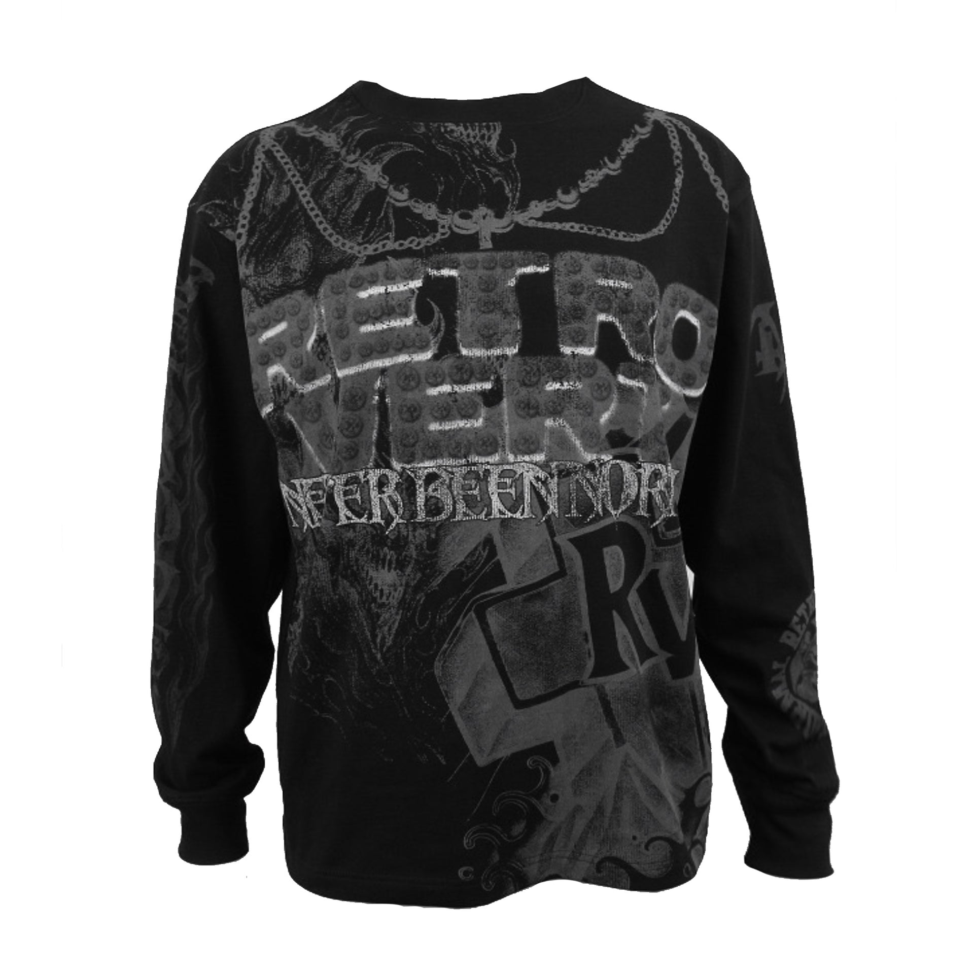 Reaper Longsleeve Thermal T-Shirt- Black