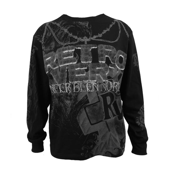 Reaper Longsleeve Thermal T-Shirt- Black