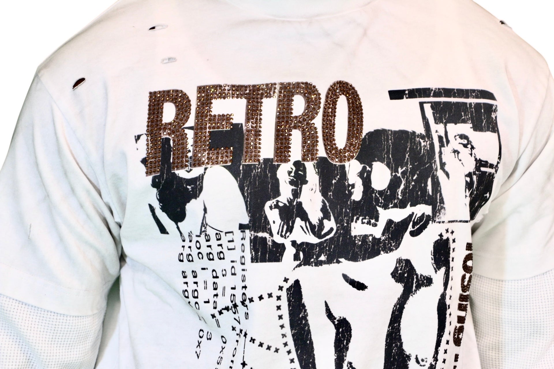 BONE CRUSHER RHINESTONE T-SHIRT