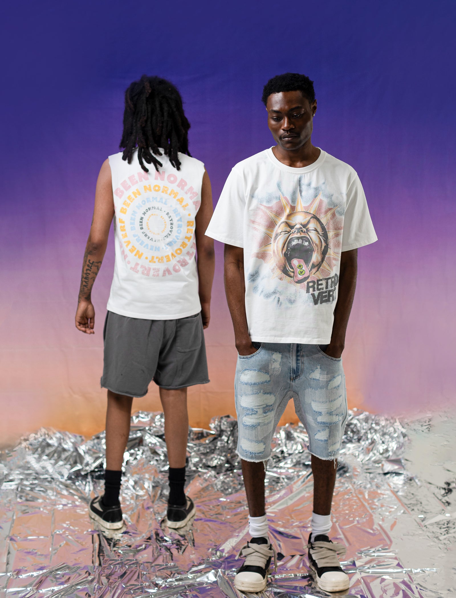 SUN TONGUE TEE CUT-OFF