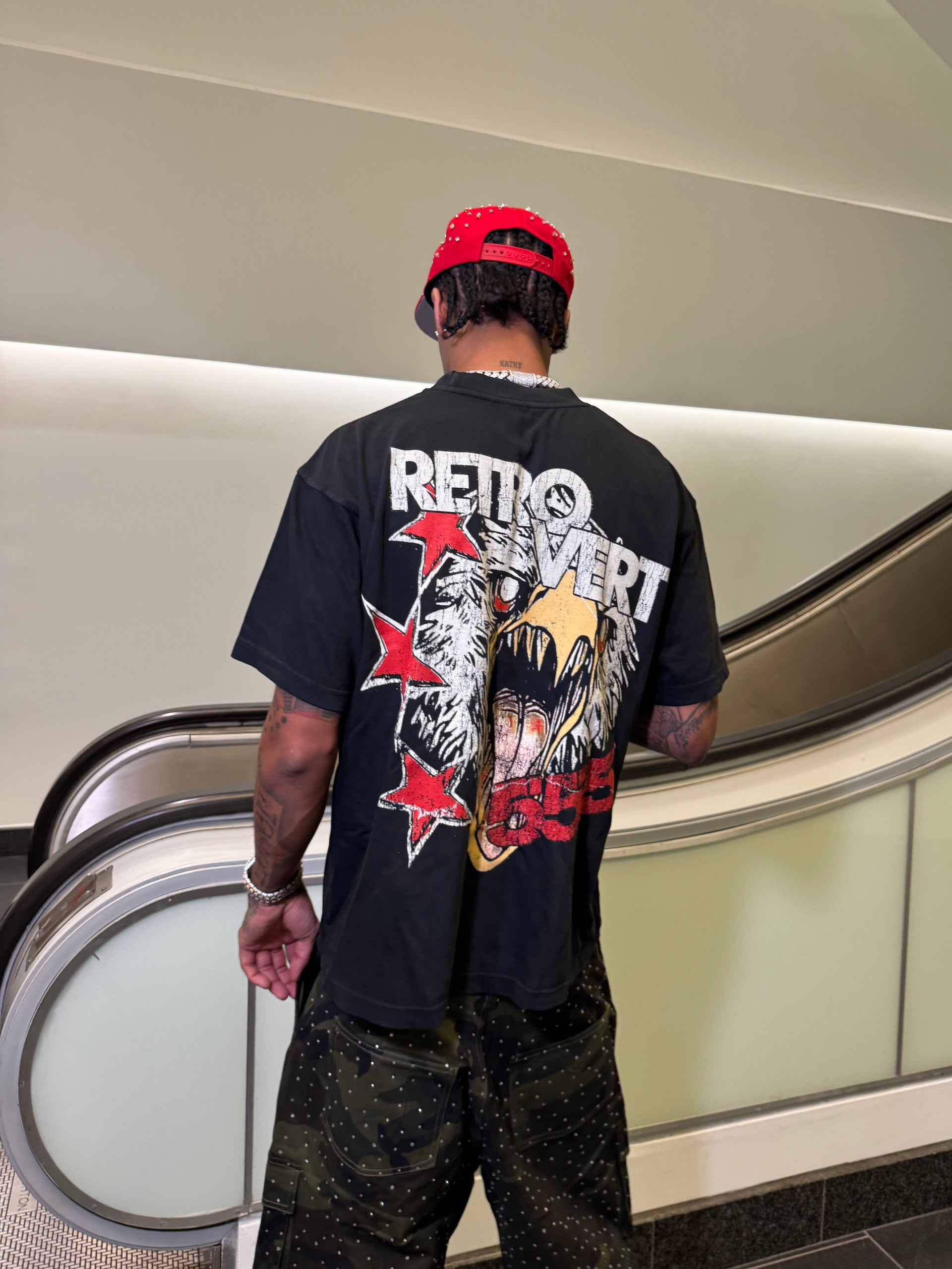 FALCON SKULL T-SHIRT RED