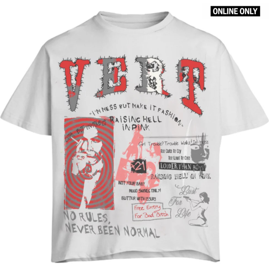 Vert No Rules Tee  - White