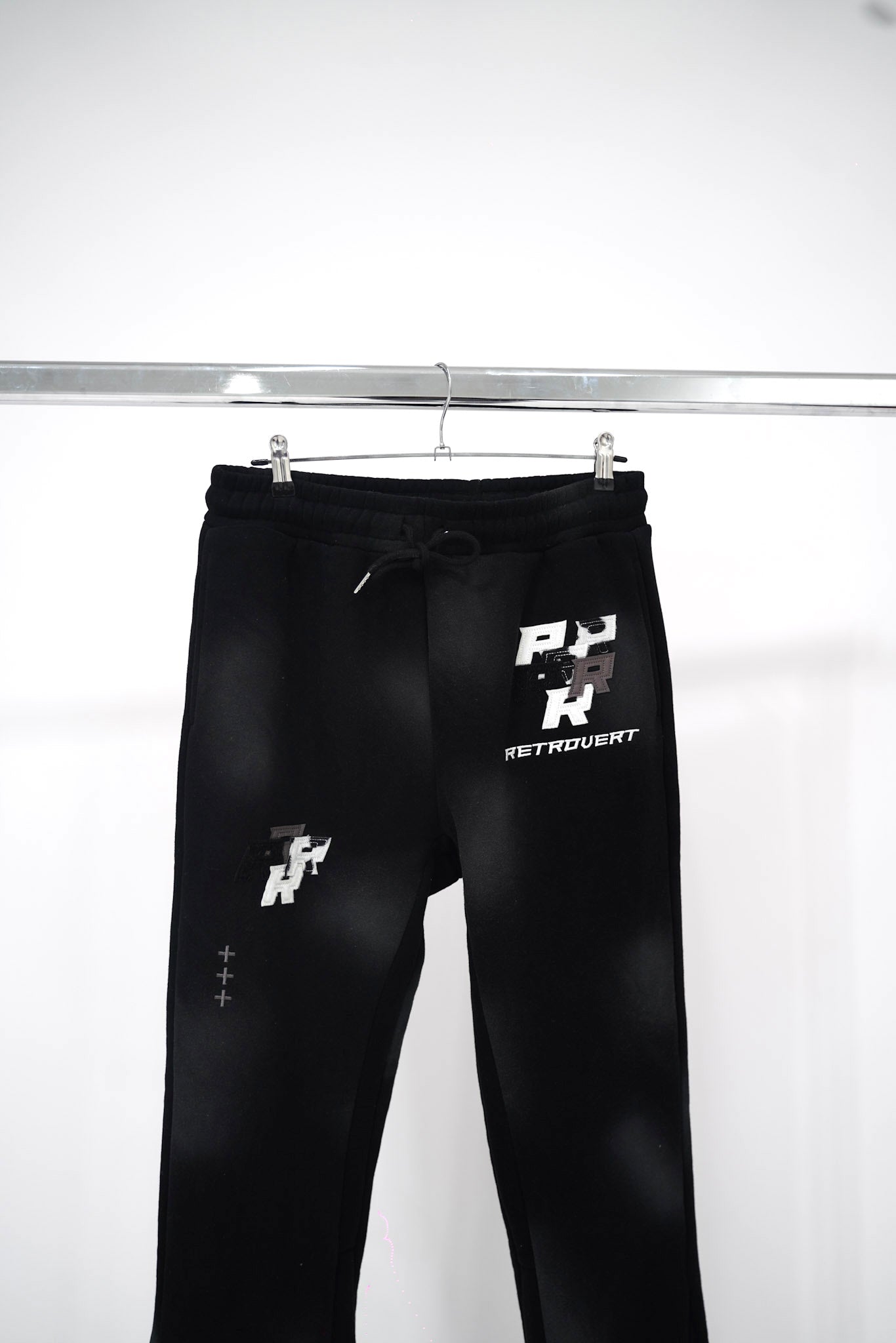 Patch Flare Sweatpants - Coal