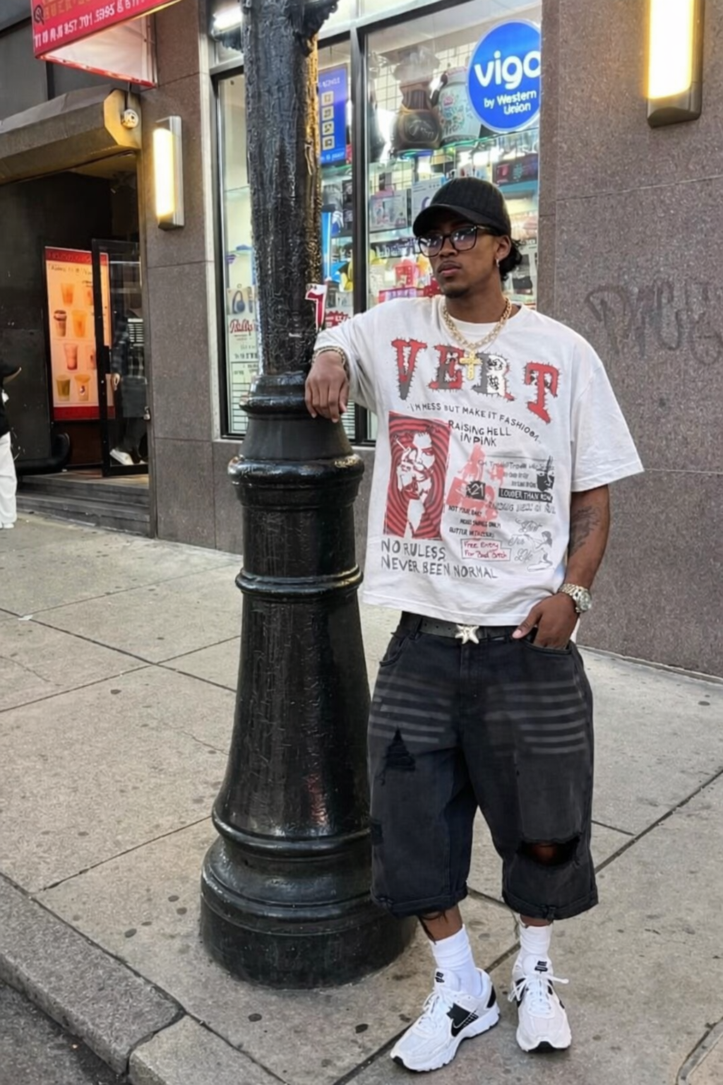 Vert No Rules Tee  - White