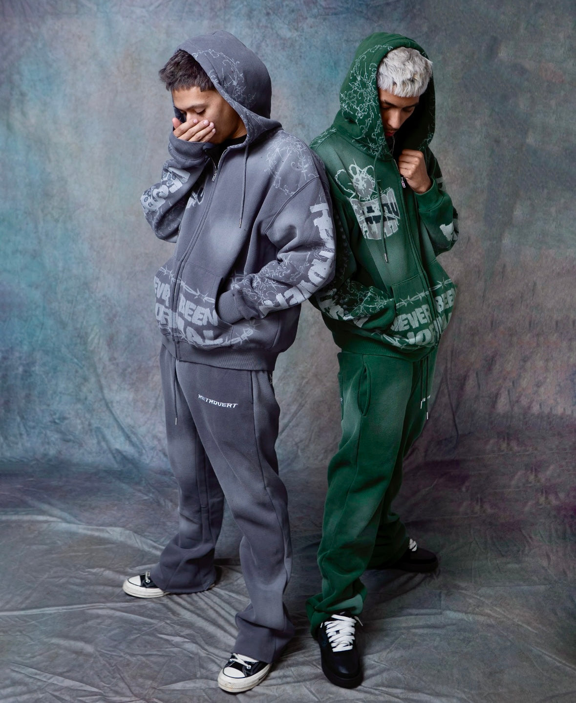 DESTROYER MATCHING ZIP-UP GREEN - RETROVERT