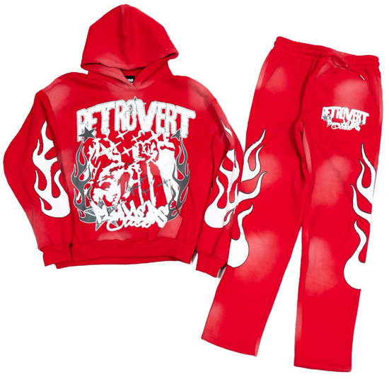 FLAME HOODIE RED