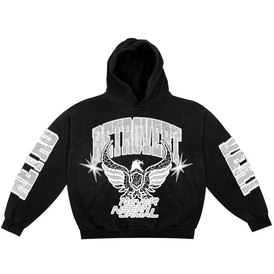 STAR EAGLE HOODIE SILVER