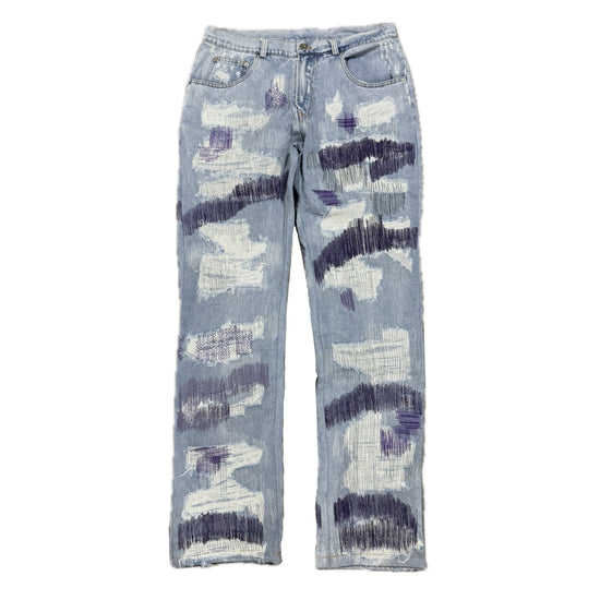 Distressed Denim - Purple