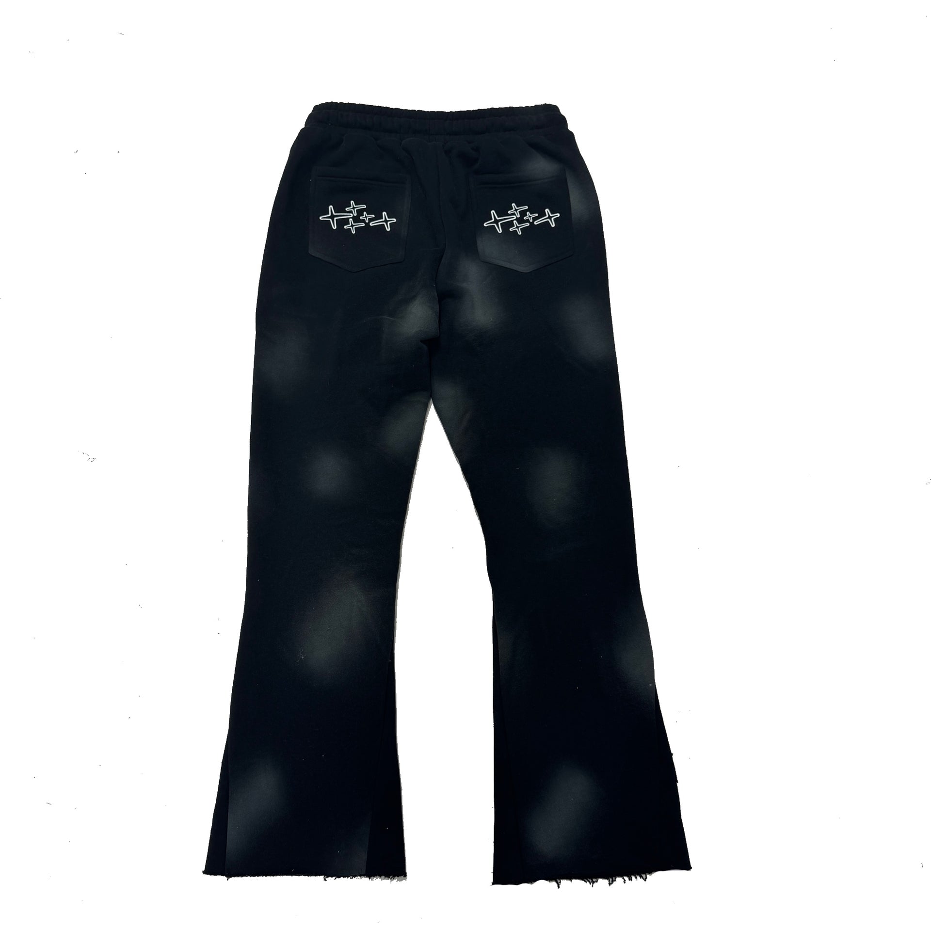 Patch Flare Sweatpants - Coal