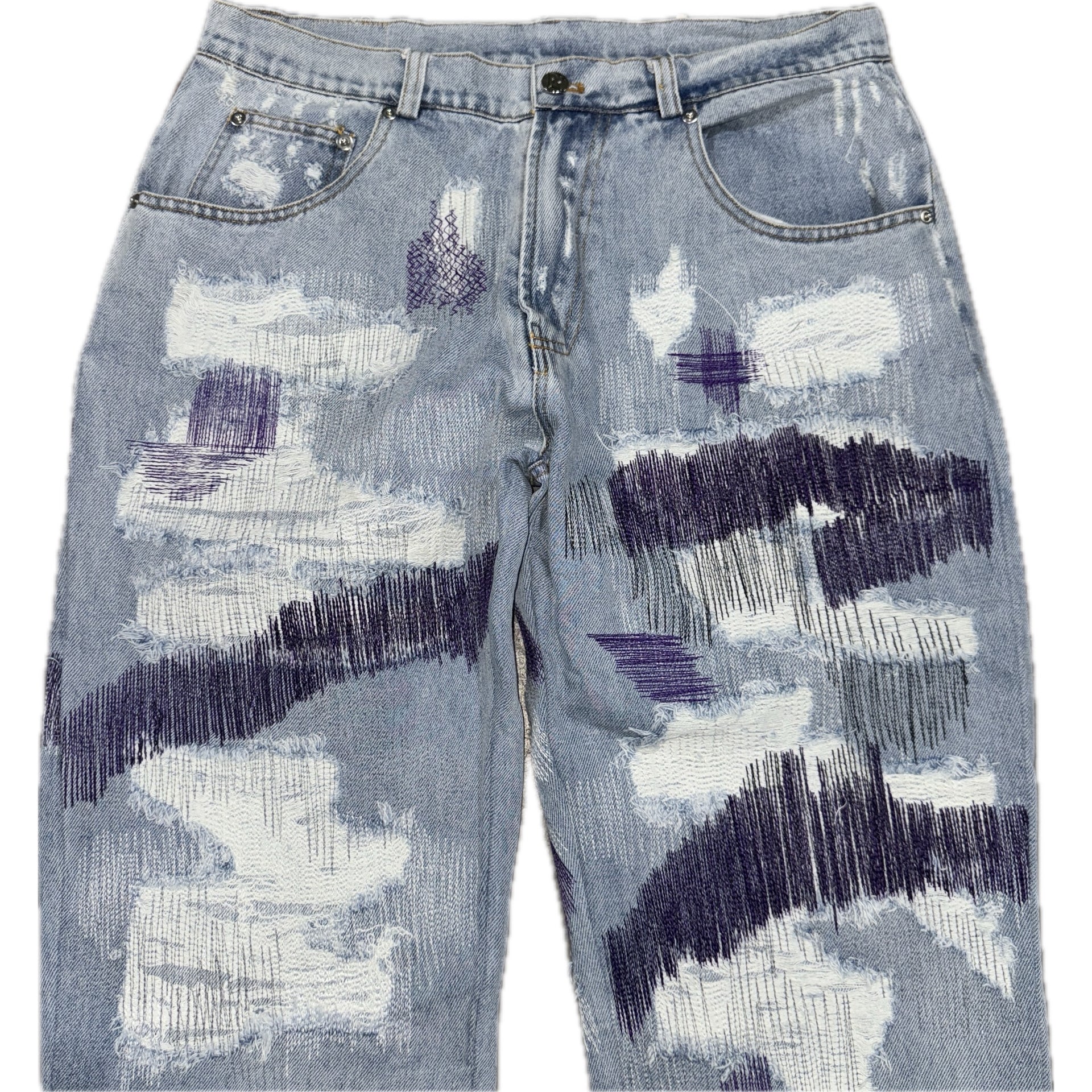 Distressed Denim - Purple